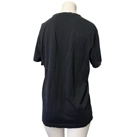 Psycho Bunny Unisex Men Women Medium Black T Shirt Top Logo Pima Cotton - Picture 3 of 5